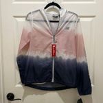 New Balance NWT- Pink Ombre Tie Dye Packable Wind & Water Resistant Hood Jacket Photo 0