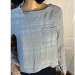 Cloth & Stone Anthropologie  Boho distressed Cotton Striped Hi Low top XS Photo 3