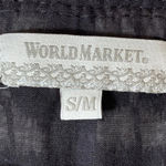 World‎ Market Cotton Ikat Moroccan Print Dress Size S/M Boho Festival Summer Black Photo 2