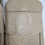 Free People  Mules 39 At Ease 2.0 Loafer Suede Embossed Leather Cafe Beige Womens Photo 9