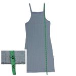 ZARA Cable Weave Straight Neck Dress - Blue - Medium Photo 4