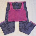 Free People New SET!  Movement Purple Happiness Runs Crop Top & Leggings Set Photo 0