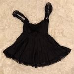 House Of CB NWOT  'Kaia' Black A-Line Lace Trim Fit & Flare Mini Dress sz L Photo 5