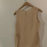 Chic Sleeveless Beige Top with Side Tie Tan Size M Photo 3