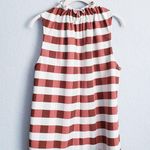 Ann Taylor  Mint And Brown Gingham High Neck Sleeveless Blouse Photo 6