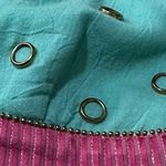 Lauren Moffatt Vintage 90’s Women’s Size 2 Blue Pink Cream Silk Babydoll Dress Photo 5