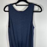 Wilfred Free Womens Knit Lounge Romper Short Blue Drawstring Size Small Casual Photo 1