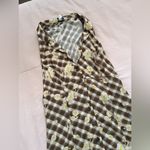 Urban Outfitters  Brown Checkered Floral Maxi Dress Photo 4