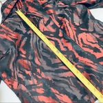 Red Black striped silky cropped blazer, size PS Photo 7