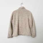 Pendleton [] Cream Full Zip Flannel Flap Pocket Fleece Sherpa Jacket Size Small S Photo 1