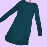 Hot Kiss vintage y2k long sleeve teal body con dress 🦋 Photo 0