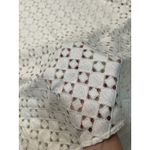 Banana Republic Top Dressy Medium Eyelet Lace Blouse Tunic Cream Long Sleeve Photo 2