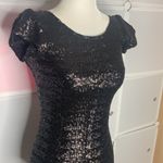 Free People Backstage Fever Black Sequin Mini Dress Size XXS Photo 4