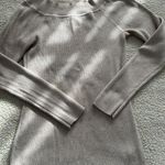 White House | Black Market Long Sleeve Portrait Neck Oatmeal Rib Knit Top Size S Photo 1