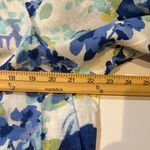 Charter Club  Blue Floral  linen button front Blouse size 1X Photo 6