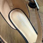 Thalia Sodi NWOB  Chace Black T-Strap Embellished Platform Stiletto Heels 12 Wide Photo 2