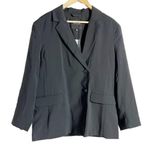 Madewell Black Oversized Relaxed Softdrape Blazer Jacket Size Small Photo 5
