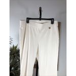 Rafaella  Women’s Pull-On Pants Size 16 Off-White Stretch Straight Leg Preppy Photo 1