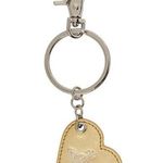 Vivienne Westwood Grained Leather Gold Orb Keychain - NIB Photo 0