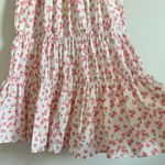 OPT Smocked Daphne Dress Size XL midi tiered floral peach White Photo 5