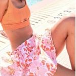 American Eagle Aerie Women's Pink Orange Floral Mini Skirt size M Photo 1