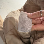 Mudd  Y2k Vintage Corduroy Zip Up Jacket Beige Tan Women's Large Collared Pockets Photo 6