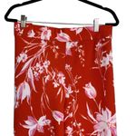 Isaac Mizrahi Live! Womens High Waisted Floral Pebble Knit Wide Leg Pants Sz 2XP Red Photo 2