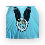 Wildfox VHTF: OG  Couture ❁ Festival Winged Logo Graphic T Shirt ❁ Aqua Blue ❁ S Photo 7