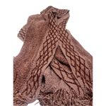 Love of Fashion Open Fringed Cardigan Sweater Browns One Size NWT Brown Photo 2