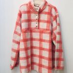 Andrée Boutique Buffalo pink white Sherpa jacket sz 2X Photo 1