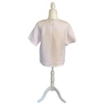 MiH Jeans Light Pink Gauze Textured Blouse Photo 3