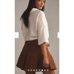 Maeve Anthropologie Belted Skort brown women’s size 4 NEW Photo 1