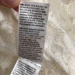 White House | Black Market WHBM Lace Semi-Sheer Long Sleeve Mock Neck Blouse Top Photo 6