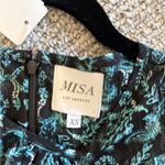 MISA Los Angeles Blue and White Ruffled Mini Dress Photo 8