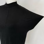 ZARA Mock Neck Dolman Short Sleeve Top Black Size Small Photo 7
