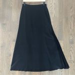 St. John  Evening 100% Silk Pleated Detail Layered Maxi Skirt in Black Medium Photo 1
