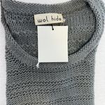 NWT Wol hide Stone Vest Tank Woman M/L Gray Knit Top Pima Cotton Linen Cozy Size L Photo 5