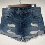 Kut From The Kloth Kut from the Kloth Blue Distressed Jean Shorts Photo 0