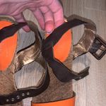 BCBGeneration  Brandee brown orange wedges Photo 5