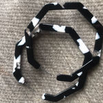 ✨ Tortoise Shell Hoops Earring ✨ Black Photo 2