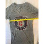 Adidas (E-142) womens t-shirt Chicago shorts sleeves size M grey color Photo 4
