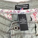 Y2K VTG Polo Jeans Co Ralph Lauren Bermuda Cargo Shorts Green Size 4 100% Cotton Photo 4