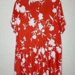 Lane Bryant NWOT  Women’s Coral Floral Baby Doll Swing Tee Photo 5