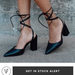 Lulus  lace up black pump heels Photo 3