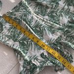 Milk and Honey blouse adjustable straps ruffled bottom palm leaves print Sz Med Photo 3