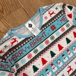 Aldi Christmas Pajamas Womens Large Fair Isle Blue Limited Edition 2024 Size M Photo 7