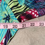 Tracy Negoshian Womens Floral Pompom Trim 3/4 Sleeve Tiana Dress Blooming Large Photo 6