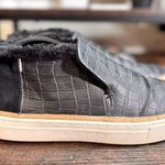 Toms Tom’s Paxton Black Croc Embossed Sneaker size 10 Photo 0