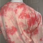 Lucky Brand  Sweater Womens M Pink White Tie Dye Sweatshirt Crew Neck Pullover. Photo 4