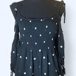 Aeropostale Black vintage 2000s  polka dot baby doll top Size Small Photo 0